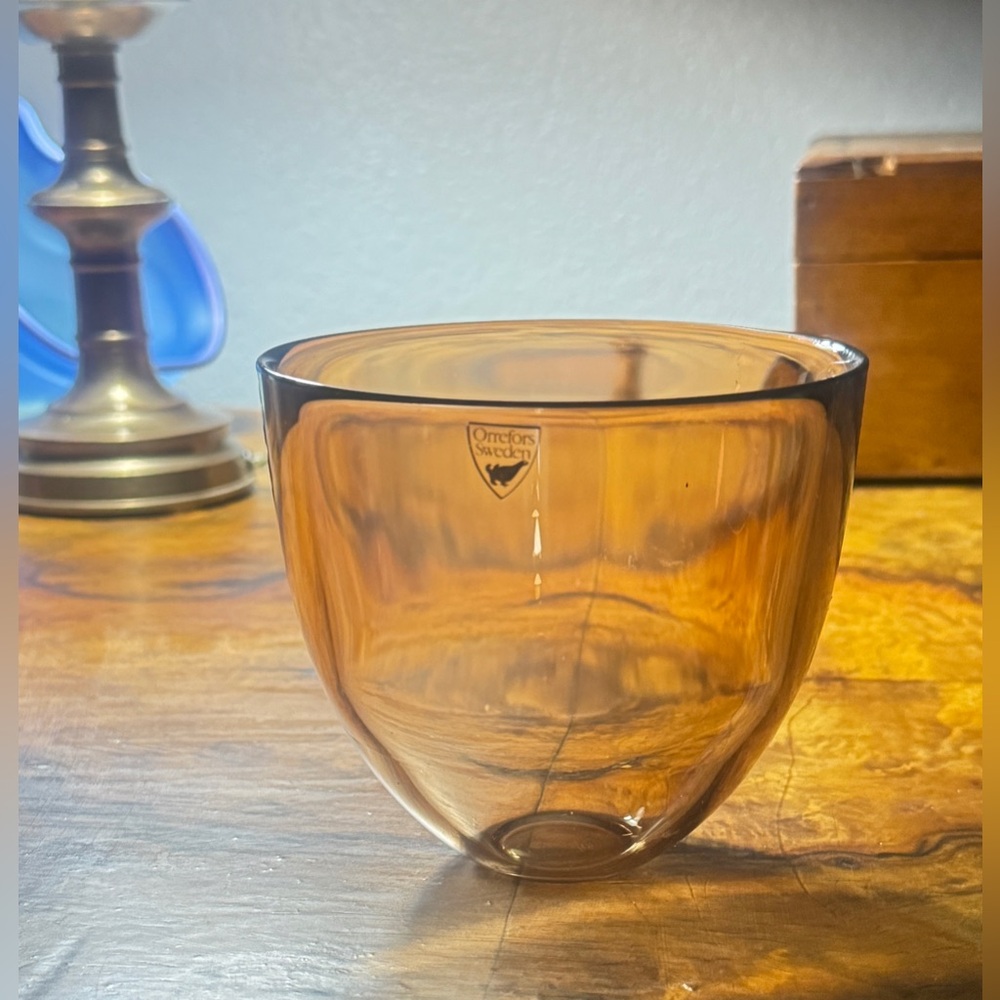 Vintage pastillo glass bowl from orrefors – swedish design